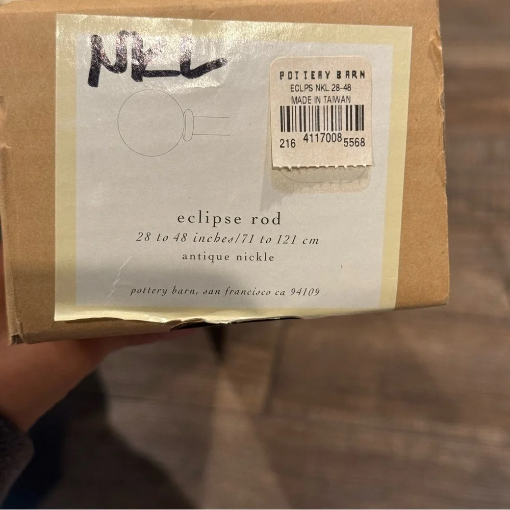 Pottery Barn Eclipse Curtain Rod 28-48
